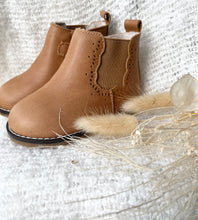 Load image into Gallery viewer, Parker Riding Boot with detail - Caramel